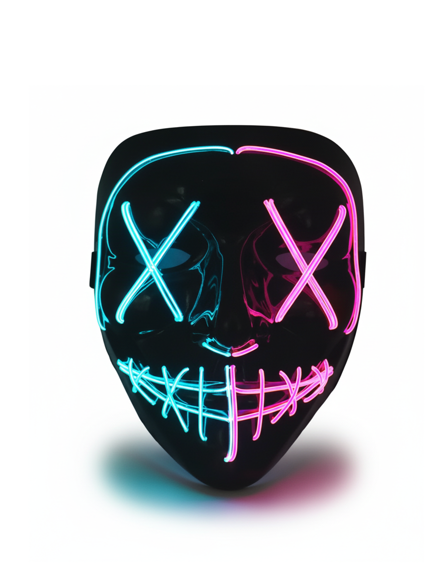 Electric Lovers – Blue & Pink LED Mask