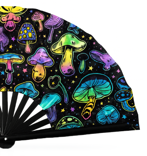 Funky Trip  –  UV Bambusz Legyező (33 cm)