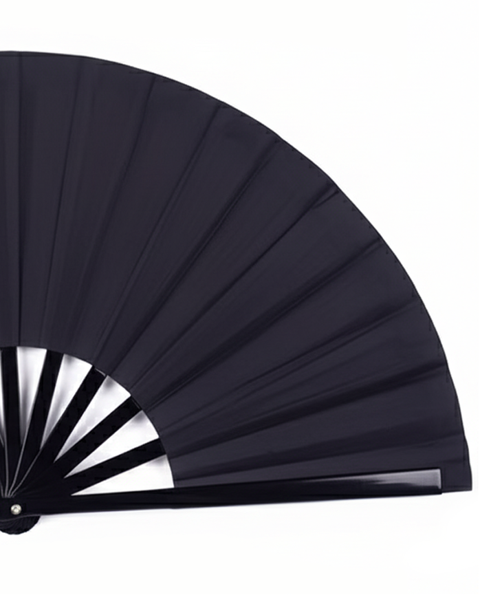 Noir Night – Fekete Legyező (33 cm)