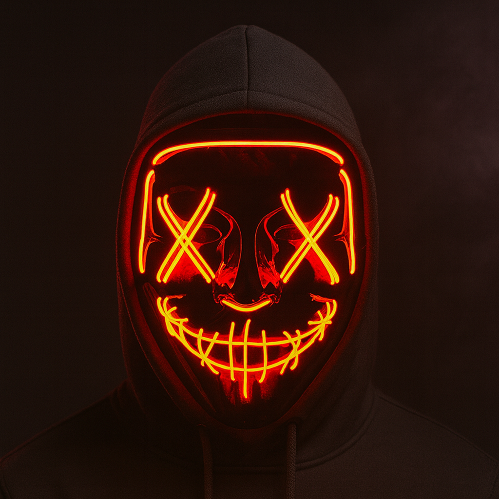 Red Raver – Red LED Mask