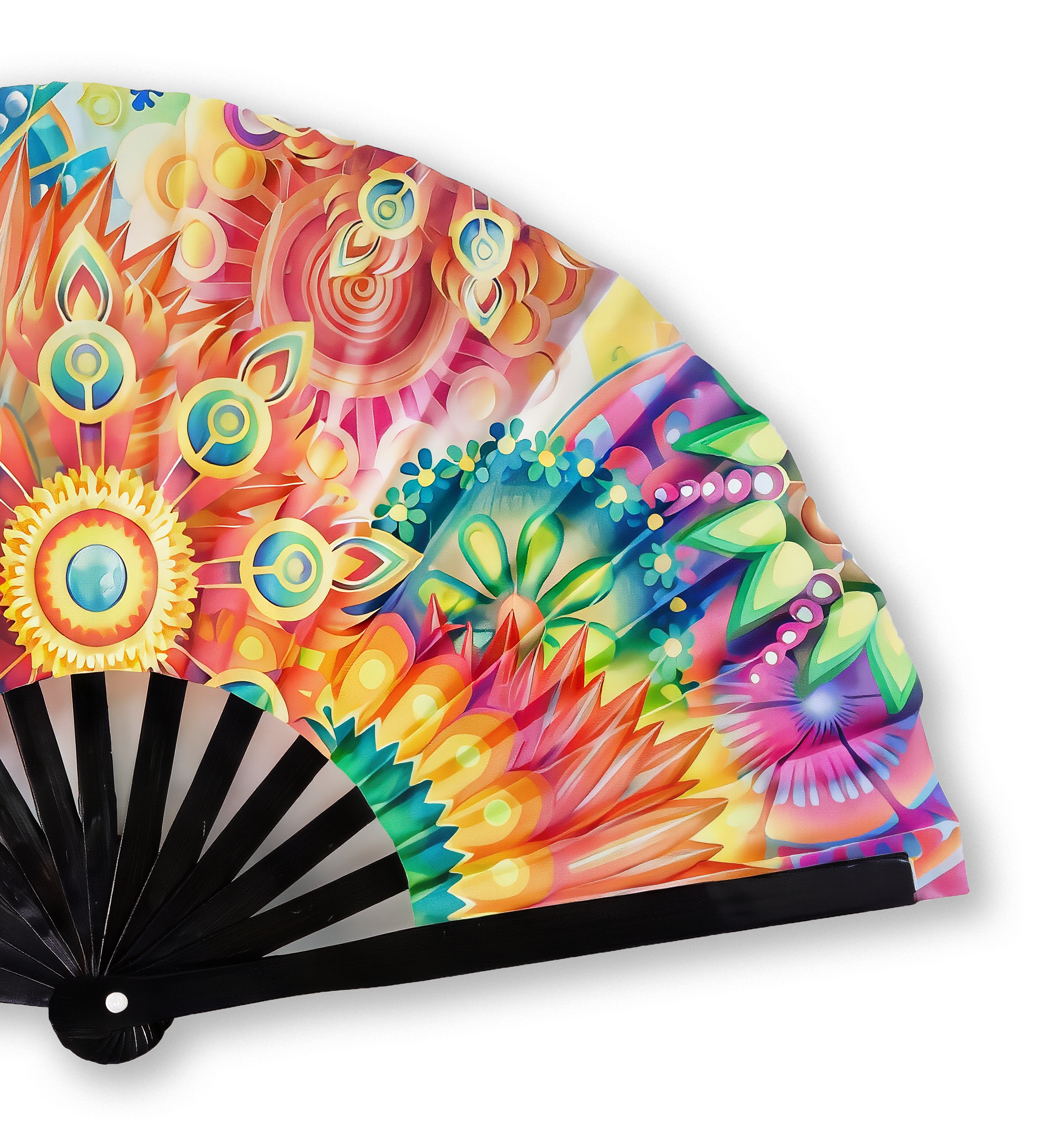 Goa Sight -  UV Bambusz Legyező (33 cm)